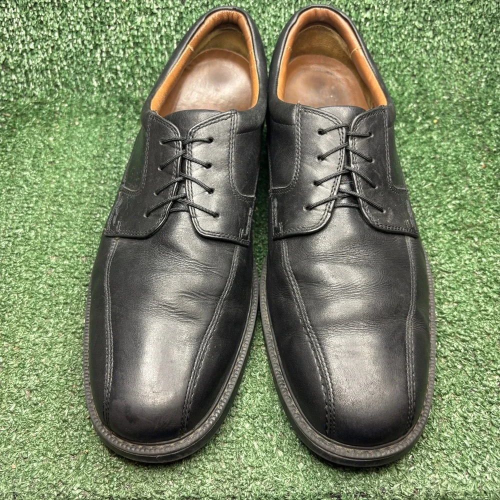 Johnston Murphy XC4 Waterproof Leather Bicycle Toe Lace Up Oxford Black Mens 11M